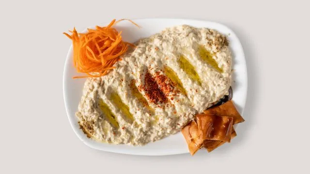 Baba Ganoush Plate with Grilled Chicken
