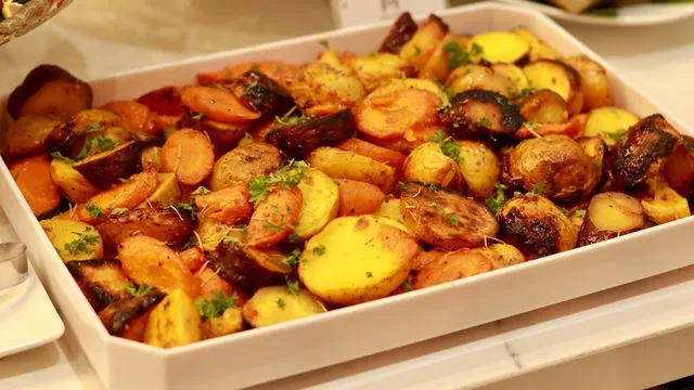 Bangers and Veggie Tray Bake