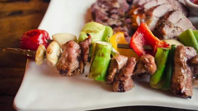 Beef and Vegetable Skewers