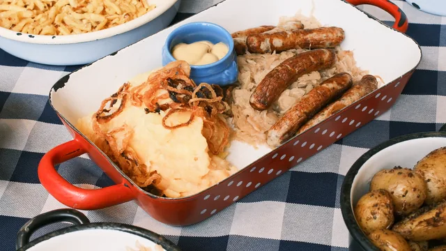 Bratwurst and Sauerkraut