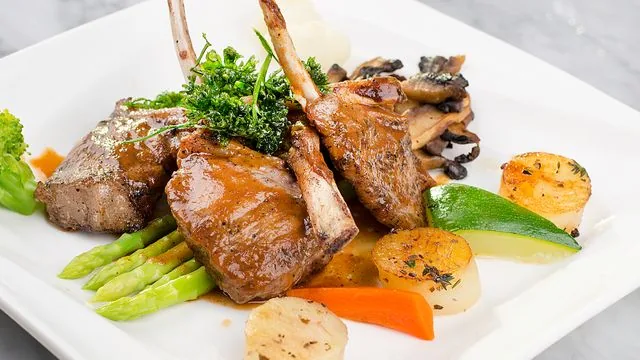 Lamb Chops with Roast Potatoes