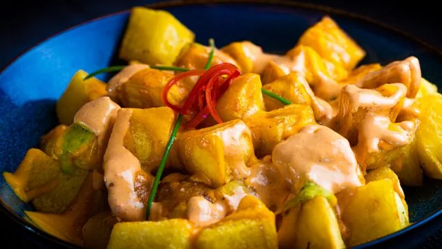 Patatas Bravas with Chicken
